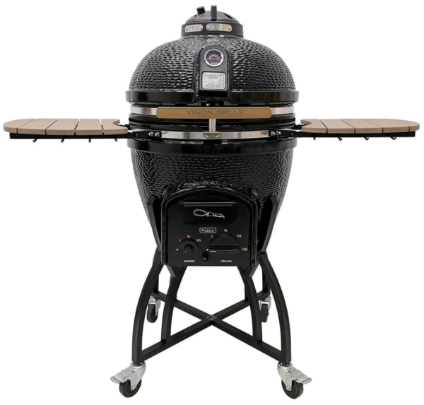 Asador Kamado de cerámica_ Serie C_ Color Negro
