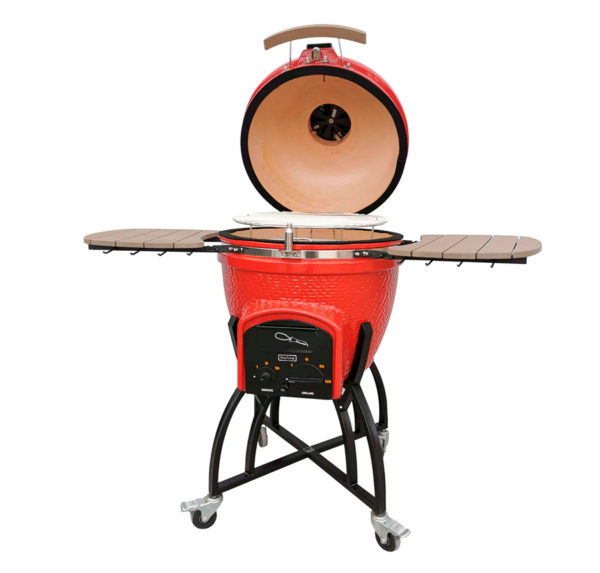 Asador Kamado de cerámica_ Serie C_ Color Rojo - Imagen 6