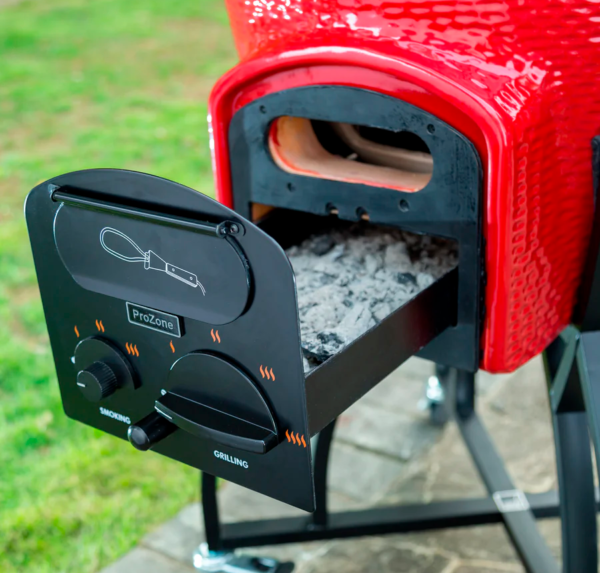 Asador Kamado de cerámica_ Serie C_ Color Rojo - Imagen 4
