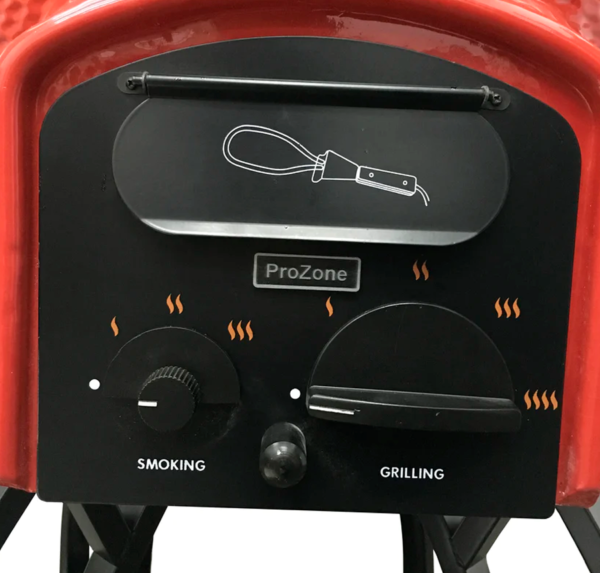 Asador Kamado de cerámica_ Serie C_ Color Rojo - Imagen 3