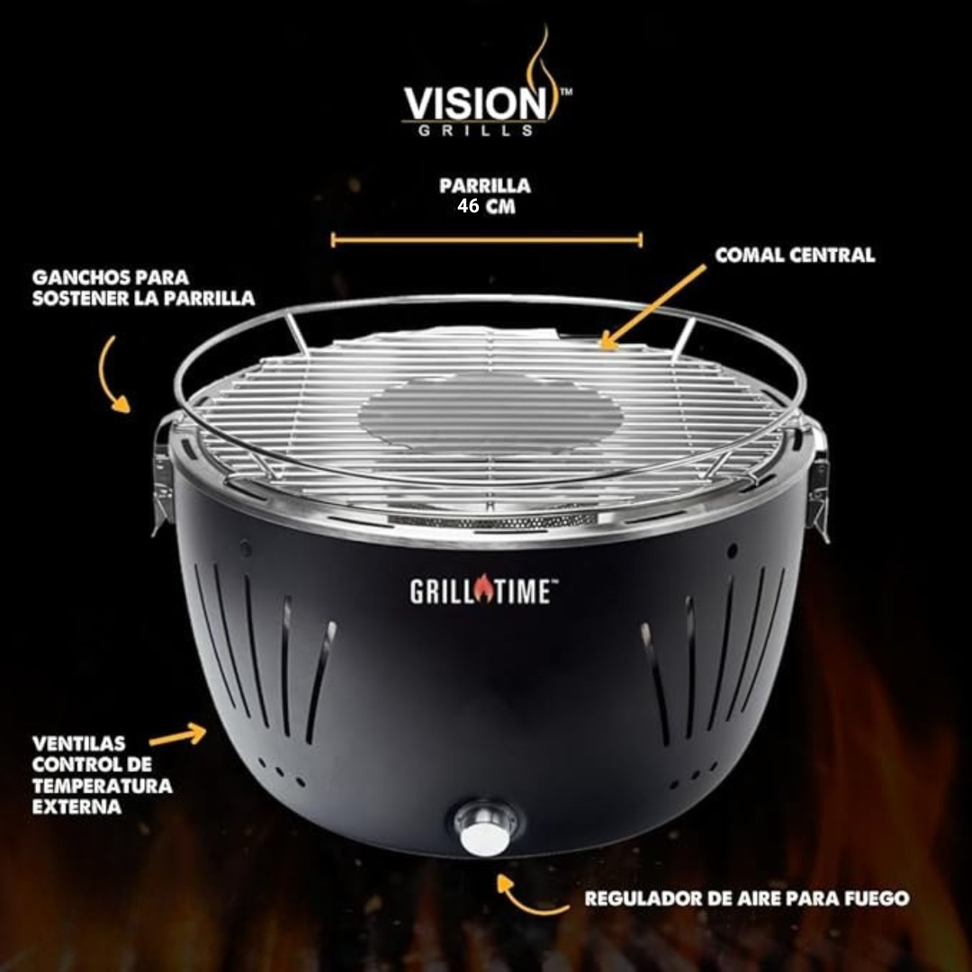 Asador Portátil Tailgater GTX de Carbón - 16 pulgadas